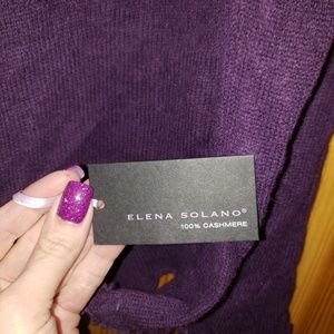 Elena Solano purple cardigan Cashmere Rose's S